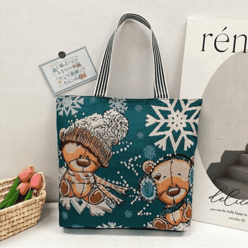 Canvas Symphony Graphic Handbag - Image 9
