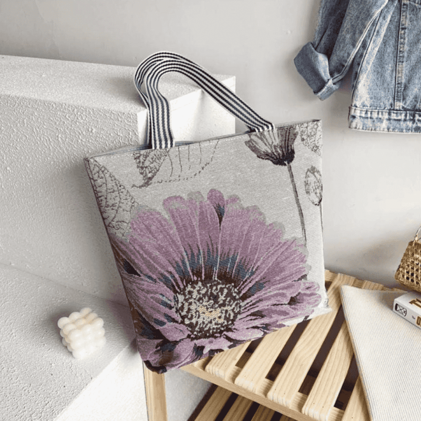 Canvas Symphony Graphic Handbag - Image 7